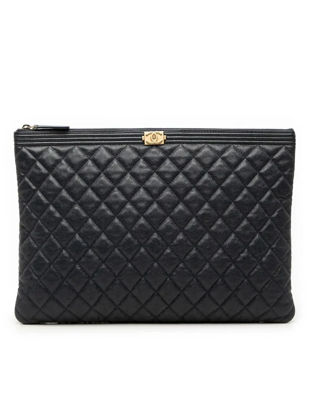 Chanel Large Quilted Caviar Boy O Case #300372C91B